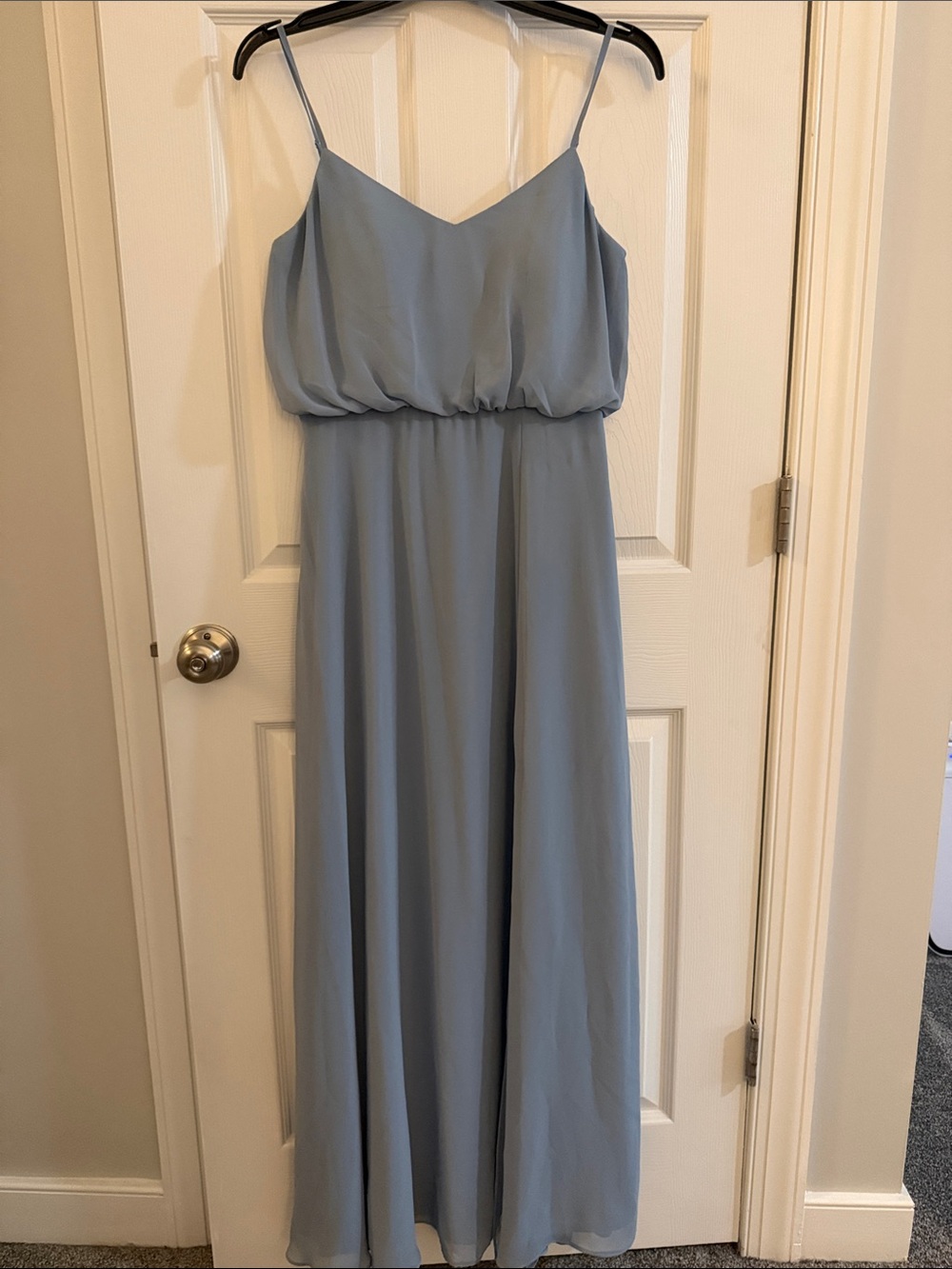 Birdie Grey Gwennie Dress in Chiffon Dusty Blue